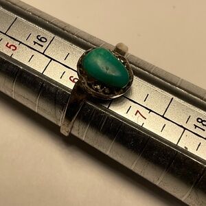 Sterling Silver Turquoise Ring 6.5